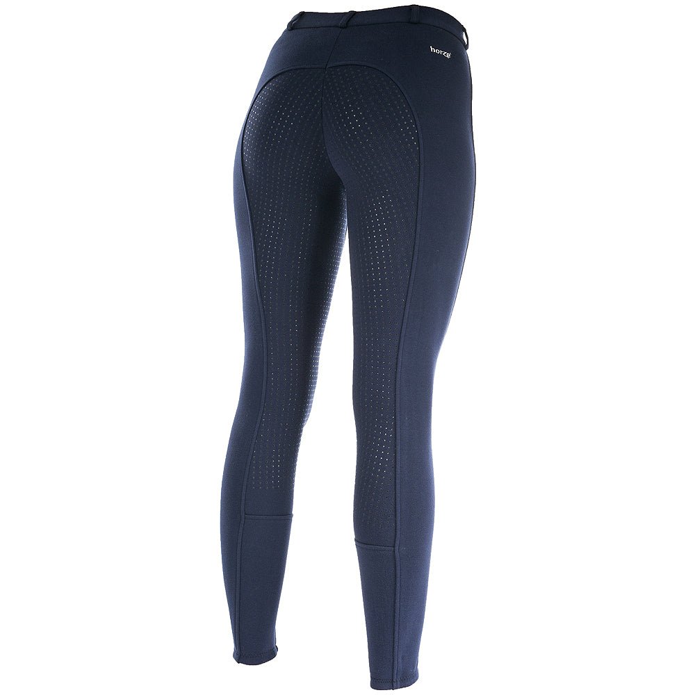 Women's PremiumGrade Active Silicone Grip Full Seat Breeches In Peacoat Blue Riding