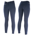 Women's PremiumGrade Active Silicone Grip Full Seat Breeches In Peacoat Blue Riding