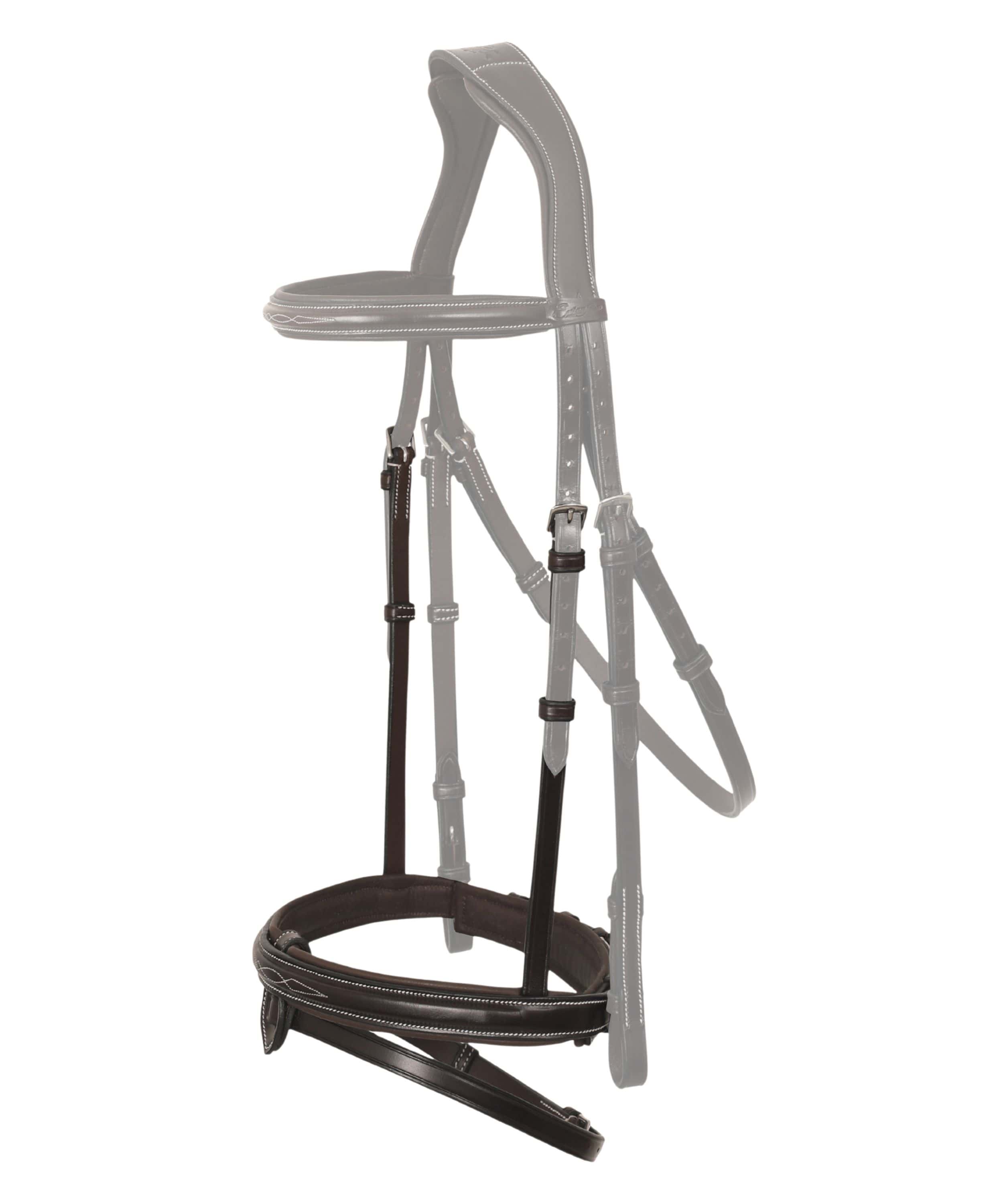 Replacement Noseband of ExionPro 'Phoenix' Convertible Jumping Bridle with Removable Flash by Bridles & Reins - alternate...