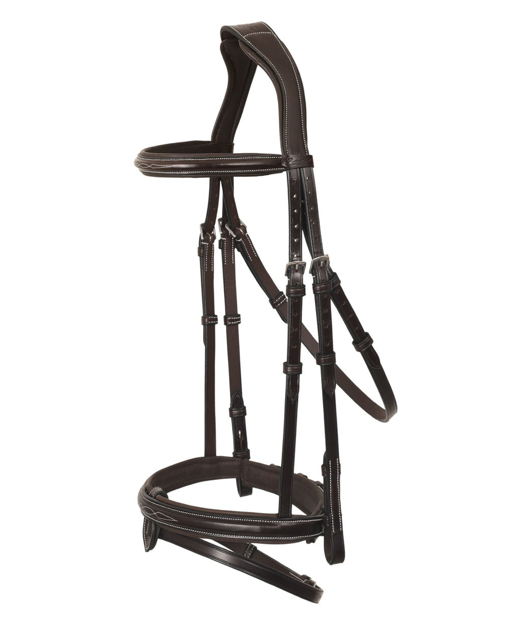 ExionPro 'Phoenix' Convertible Jumping Bridle with Removable Flash & Reins by Bridles & Reins