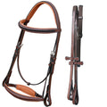 ExionPro Net Braided Browband & Dressage Bridle with Web Reins by Bridles & Reins