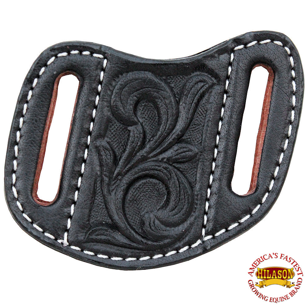 HILASON Leather Angled Knife Scabbard Sheath Cover Floral Tooled | Holster Pocket Buck