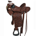 Hilason Western Horse Wade Saddle American Leather Ranch Roping Dark Brown