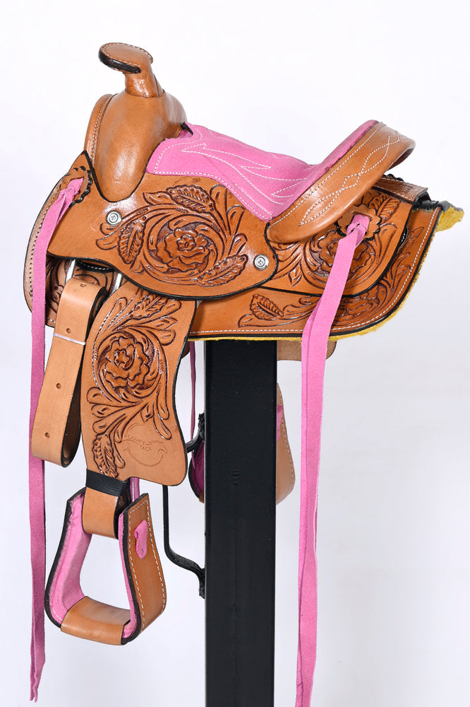 Comfytack Kids Youth Children Miniature Pony Saddle Leather Pleasure Western