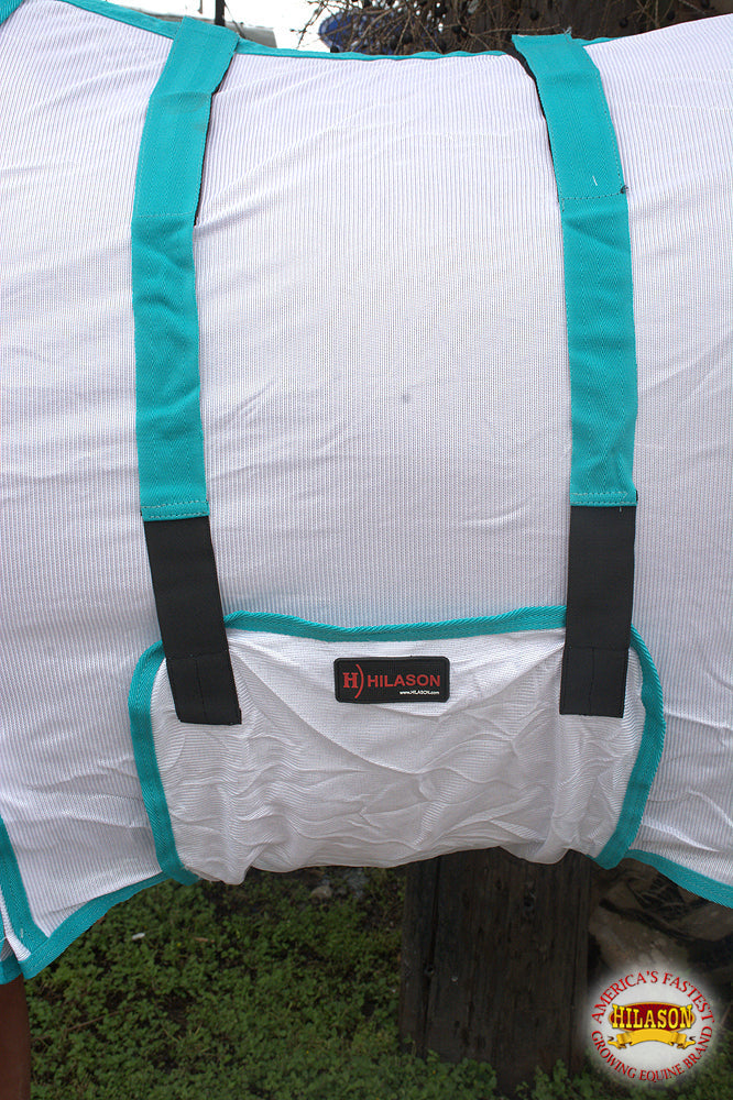 HILASON Horse Fly Sheet UV Protect Breathable Mesh Bug Mosquito Spring | Summer Horse Rug | Fly Rug