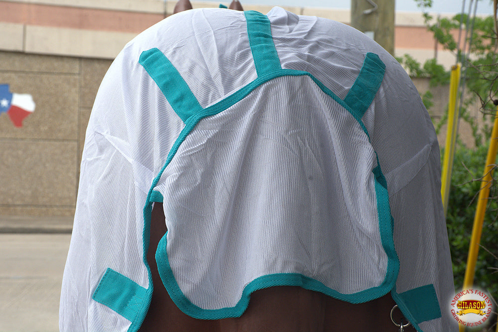 HILASON Horse Fly Sheet UV Protect Breathable Mesh Bug Mosquito Spring | Summer Horse Rug | Fly Rug