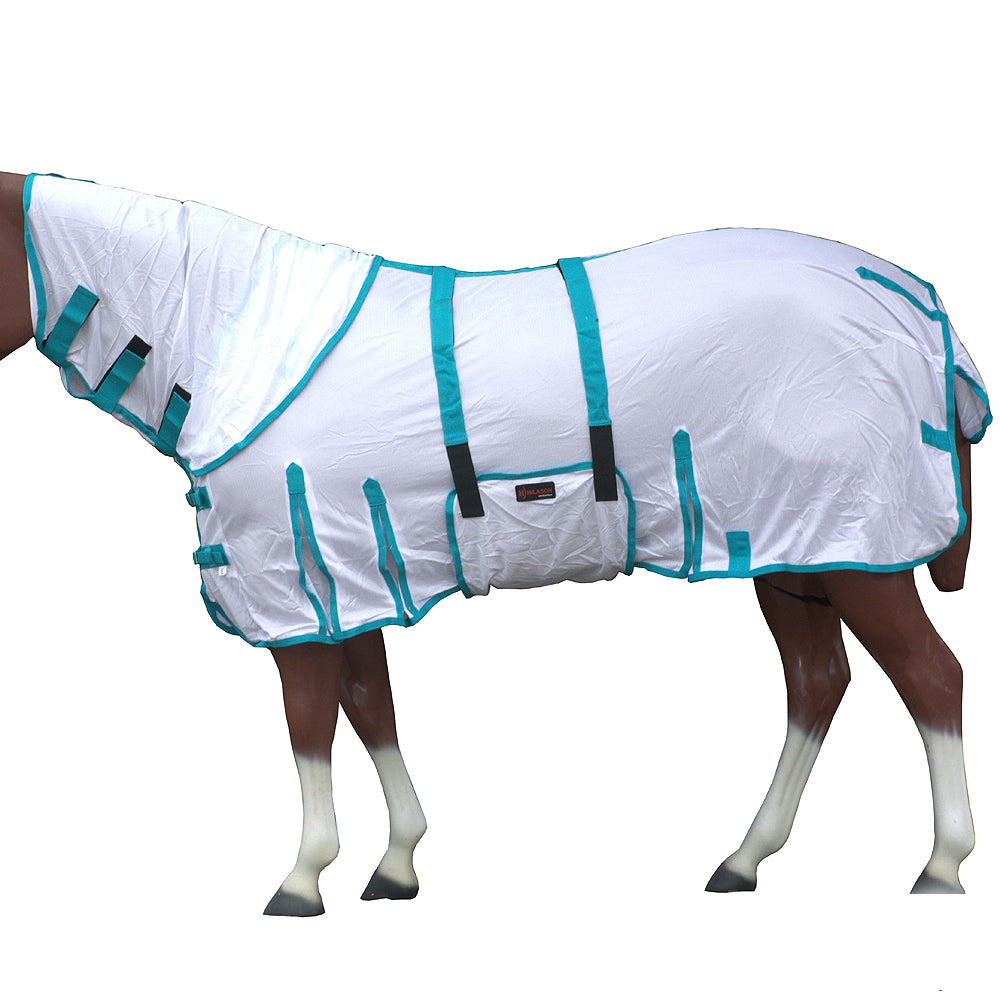 HILASON Horse Fly Sheet UV Protect Breathable Mesh Bug Mosquito Spring | Summer Horse Rug | Fly Rug