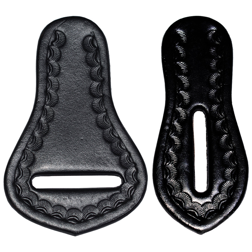 Hilason Western Saddle Repair Leather 1 Latigo Carrier 1 Girth Holder Black