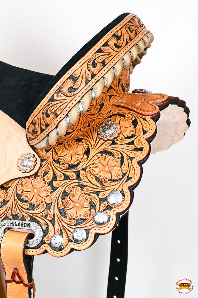 Hilason Western Horse Treeless Trail Barrel Saddle American Leather