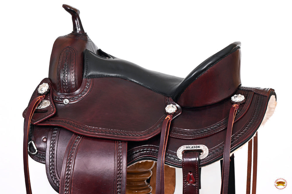 Hilason Western Treeless Trail & Pleasure Leather Saddle