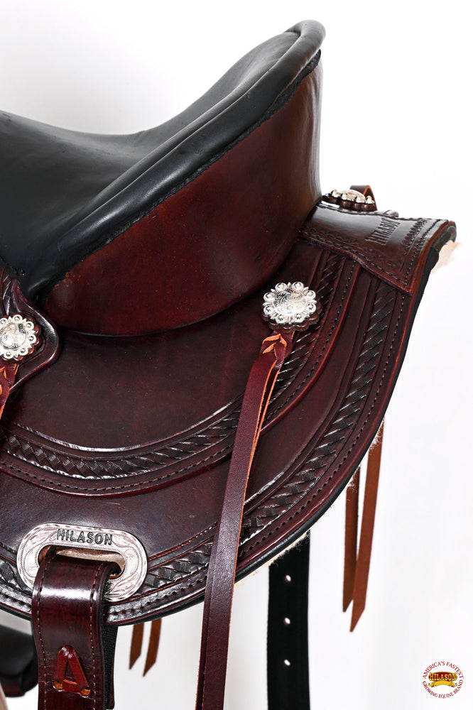 Hilason Western Treeless Trail & Pleasure Leather Saddle