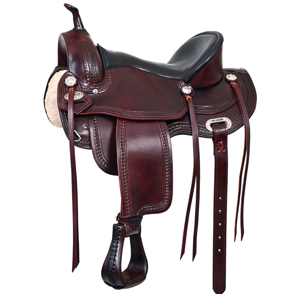Hilason Western Treeless Trail & Pleasure Leather Saddle