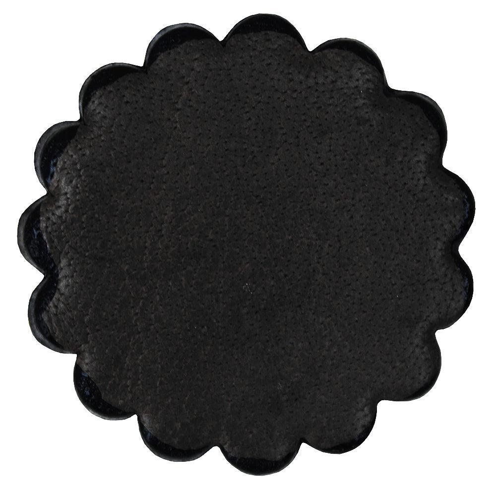 Set Of 06 Hilason Plain Scalloped Leather Rosette Concho Saddle Tack 1-3/4"