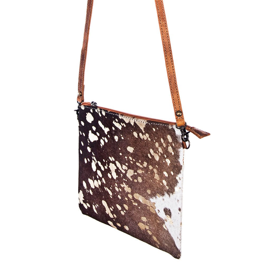American Darling Western Small Crossbody Bag – Genuine Hair-On Cowhide Leather with Fringes, Adjustable Strap, Handcrafted in Texas