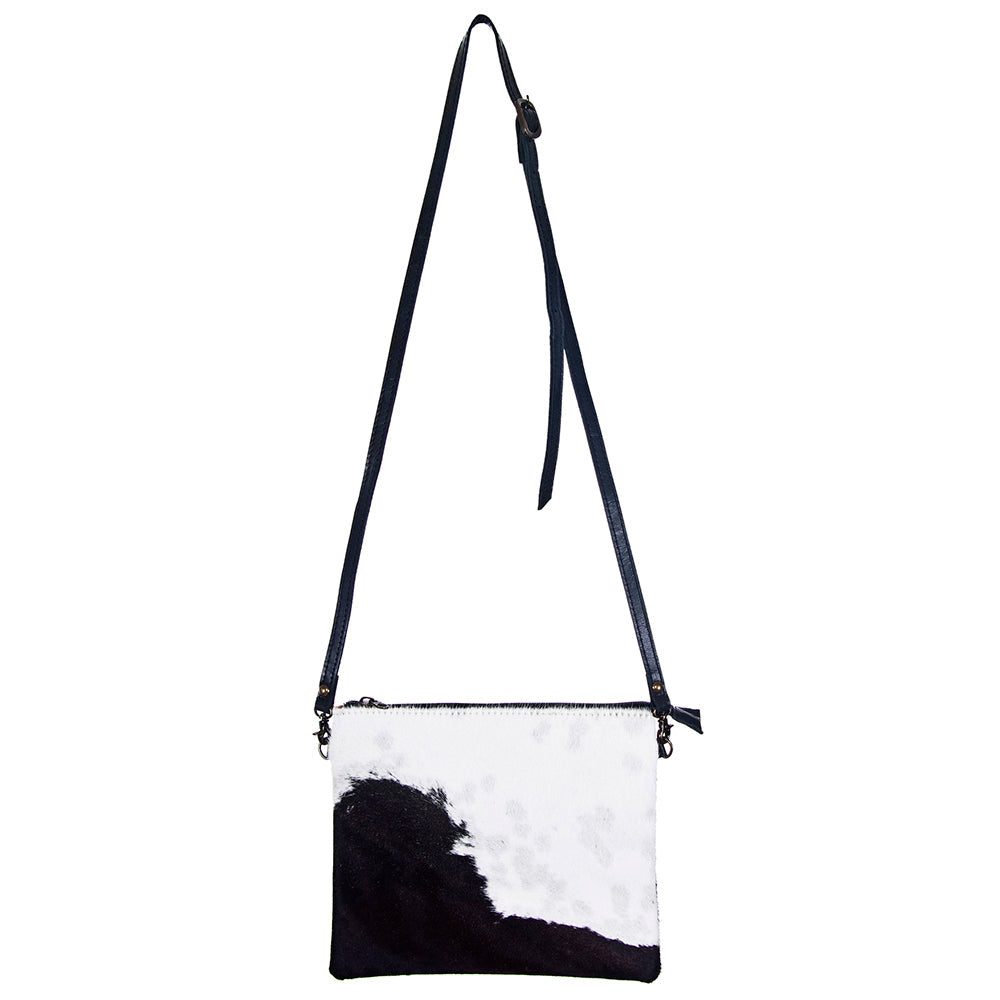 American Darling Western Small Crossbody Bag – Genuine Hair-On Cowhide Leather with Fringes, Adjustable Strap, Handcrafted in Texas