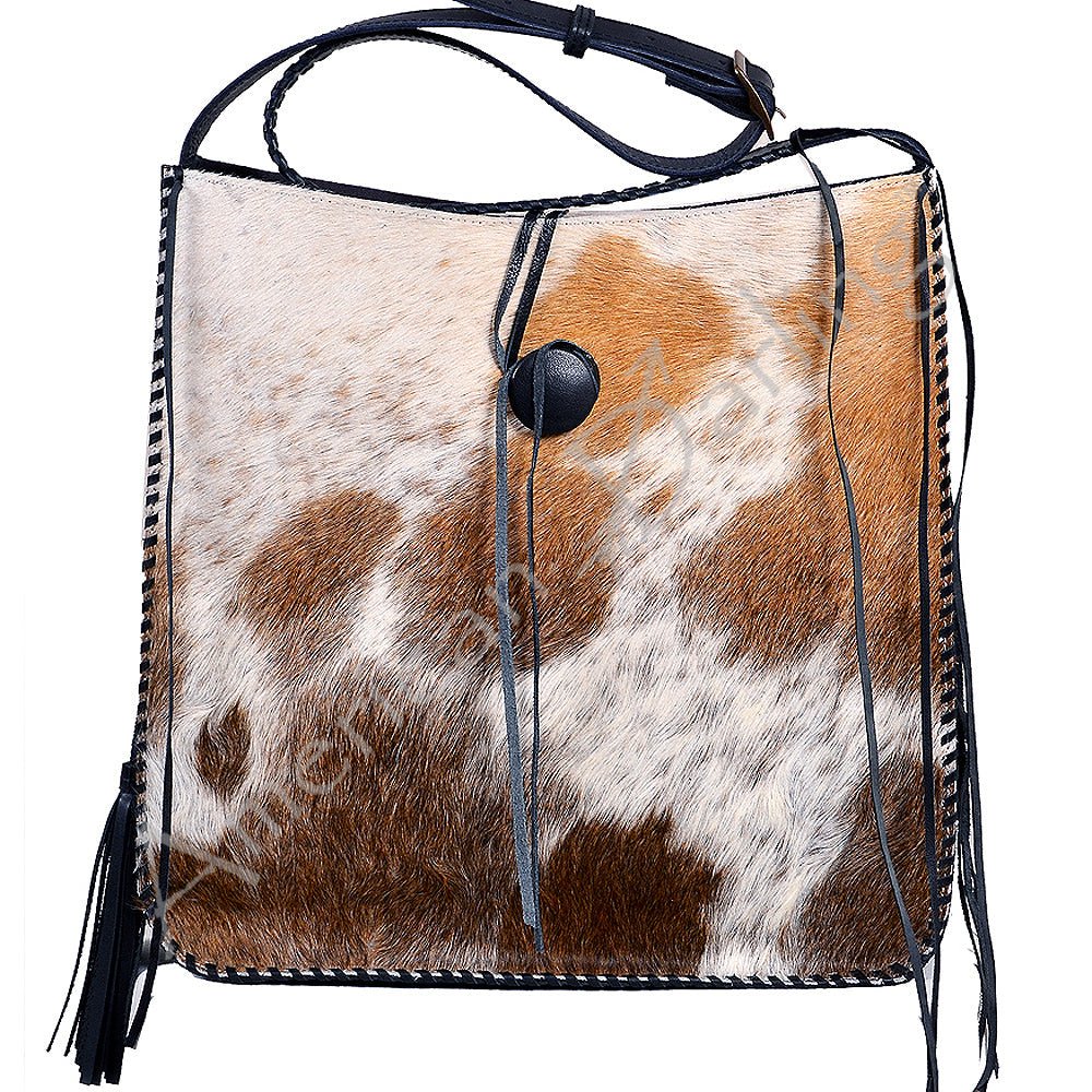 American Darling Messenger Hair-On Genuine Leather