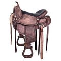 HILASON Western Horse Saddle American Leather Flex Tree Trail & Pleasure Antique Brown