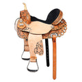 17 In HILASON Western Horse Saddle American Leather Flex Tree Trail & Pleasure Rough Out