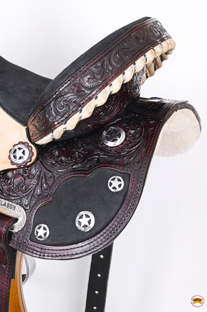 Flex Tree Western Horse Saddle American Leather Trail Barrel By Hilason