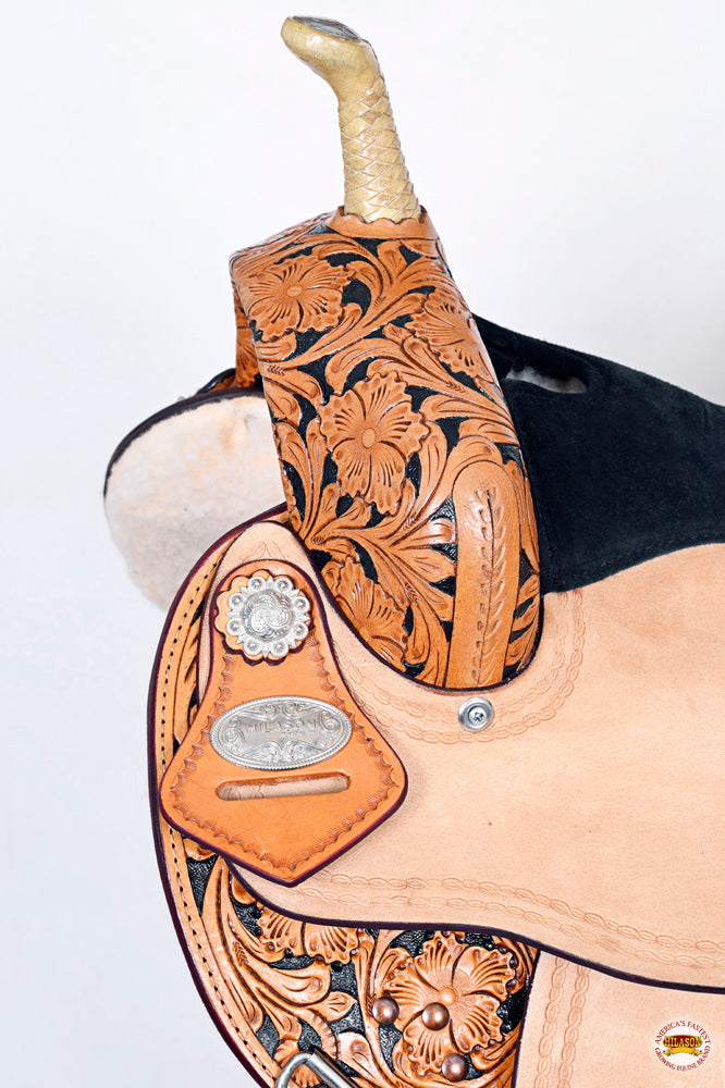 Flex Tree Western Horse Saddle American Leather Trail Barrel Racing By Hilason
