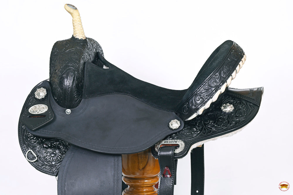 HILASON Flex Tree Western Horse Saddle American Leather Trail Barrel Racing | for Horses