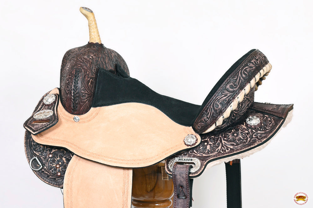 HILASON Flex Tree Western Horse Saddle American Leather Trail Barrel Racing | for Horses