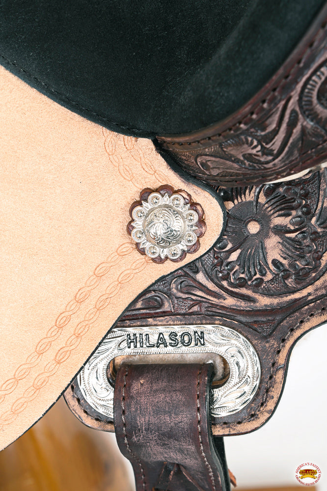 HILASON Flex Tree Western Horse Saddle American Leather Trail Barrel Racing | for Horses