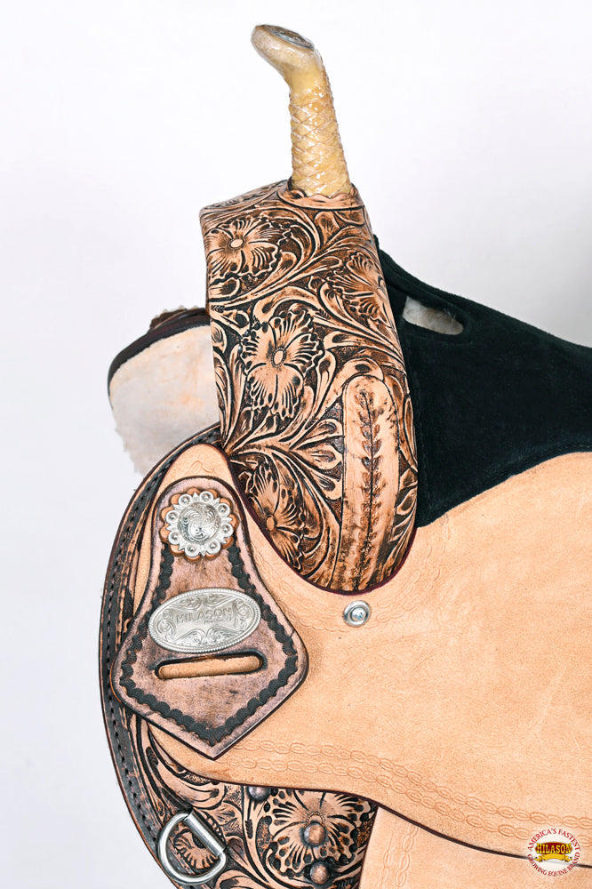 HILASON Flex Tree Western Horse Saddle American Leather Trail Barrel Racing | for Horses