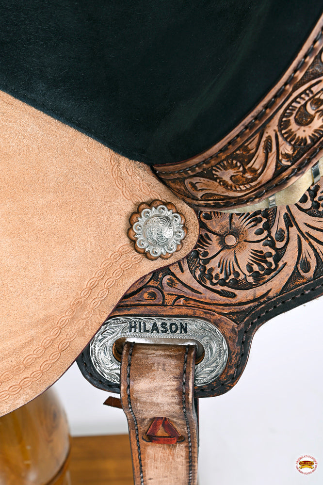 HILASON Flex Tree Western Horse Saddle American Leather Trail Barrel Racing | for Horses