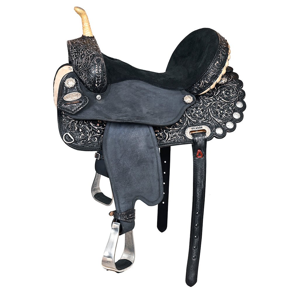 Flex Tree Western Horse Saddle American Leather Trail Barrel By Hilason