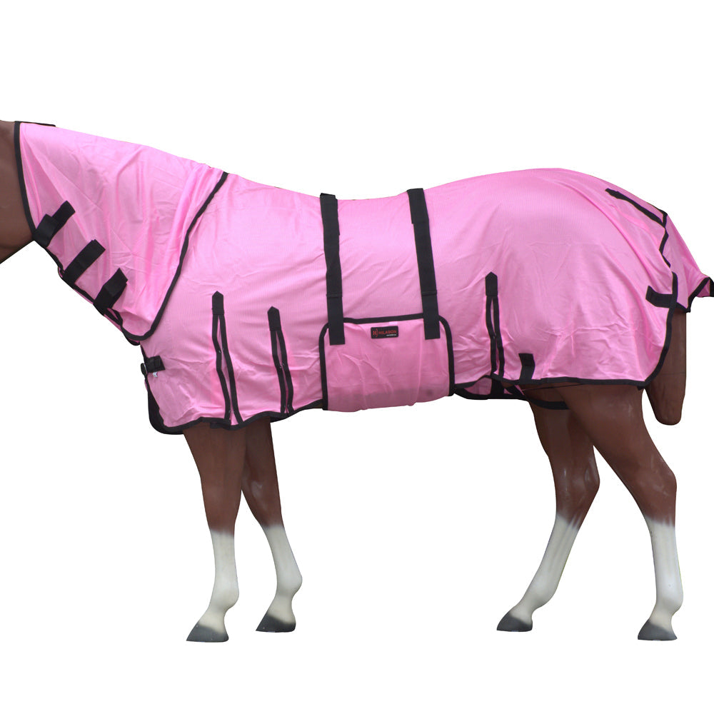 HILASON Horse Fly Sheet - Summer Spring UV Protection Mesh Bug Mosquito FlySheet for Horses | Fly-Sheet