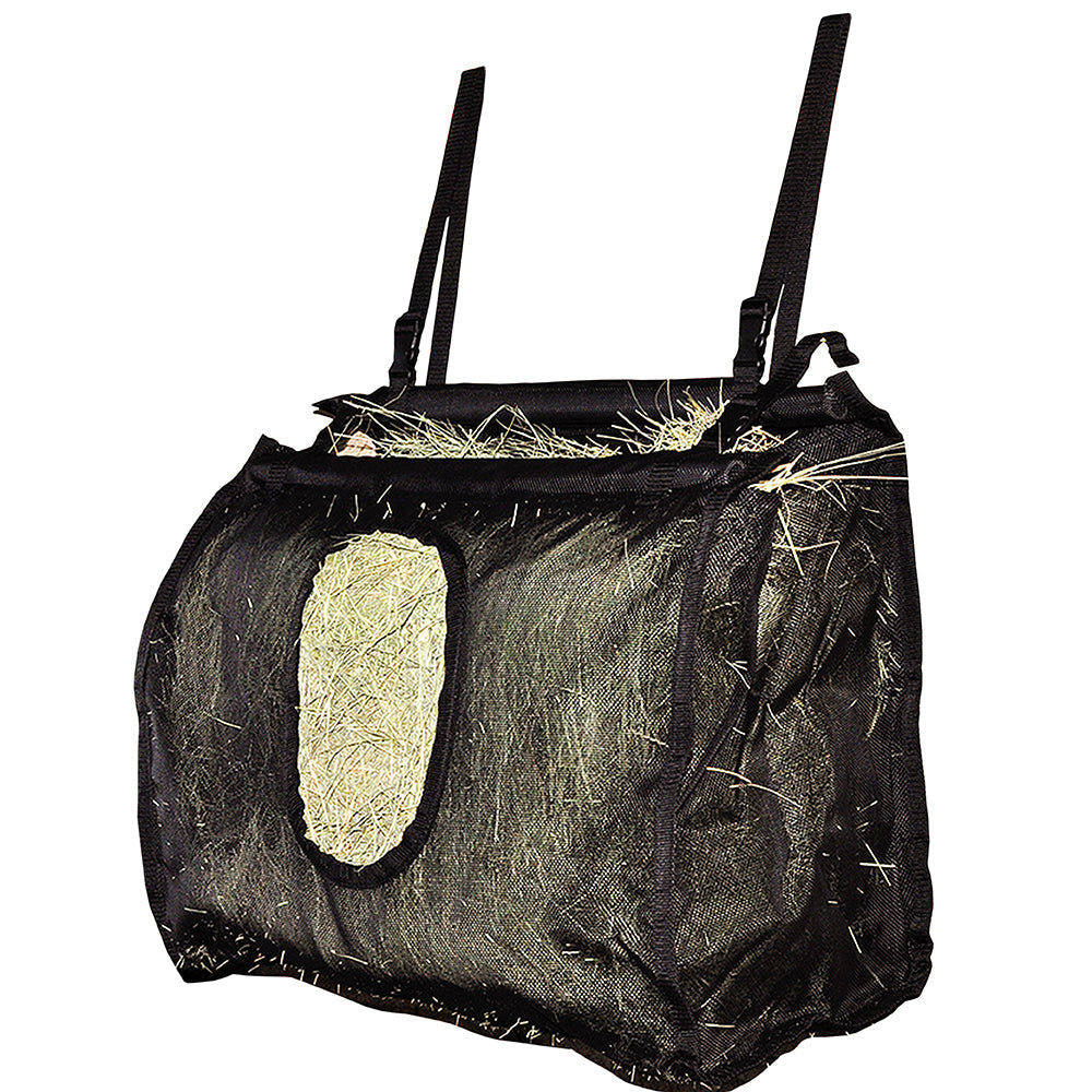 Cashel Horse Mesh Stall Hay Bag Large Holds Flakes Black