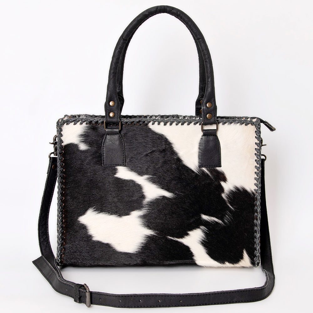 American Darling Briefcase Hair-On Genuine Leather