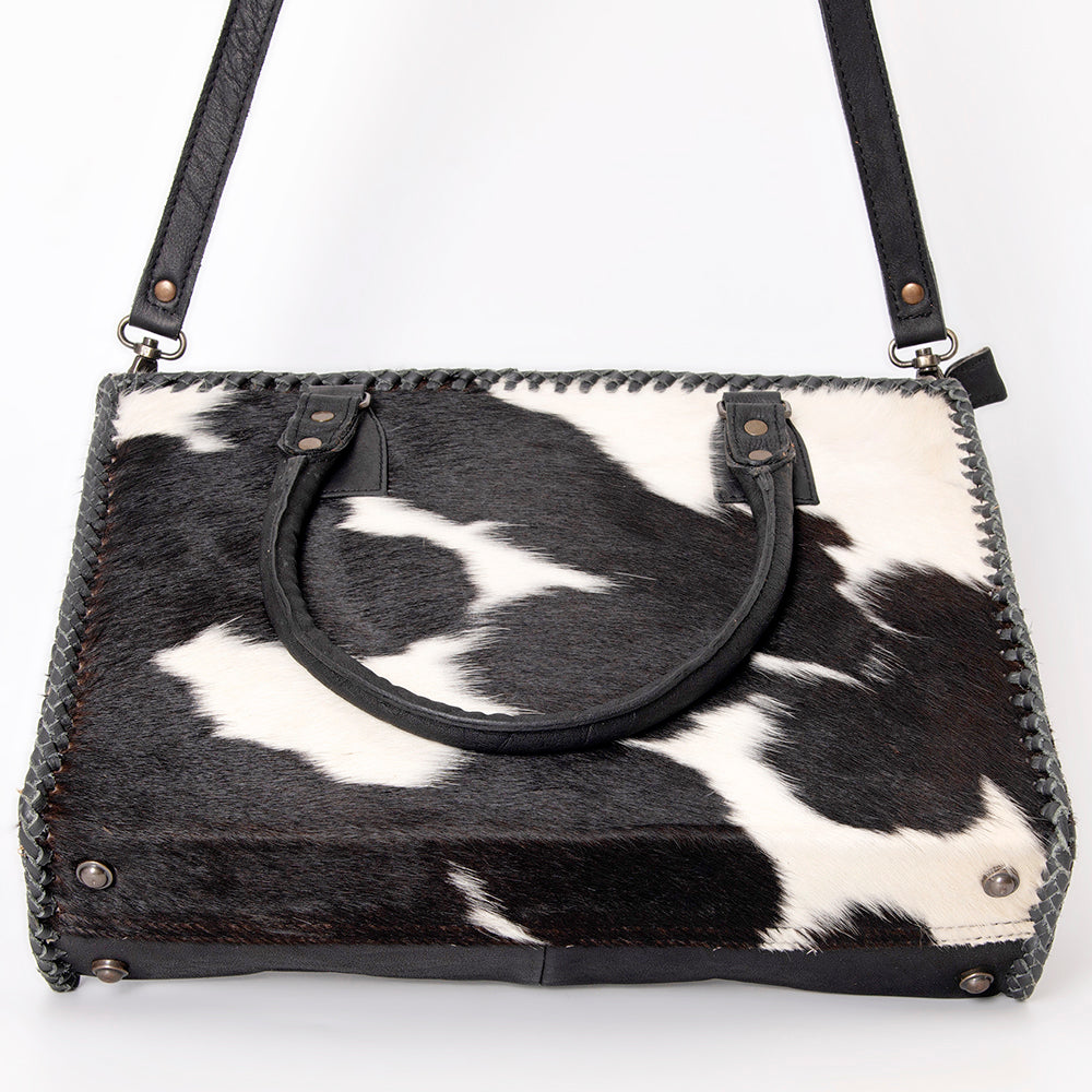 American Darling Briefcase Hair-On Genuine Leather