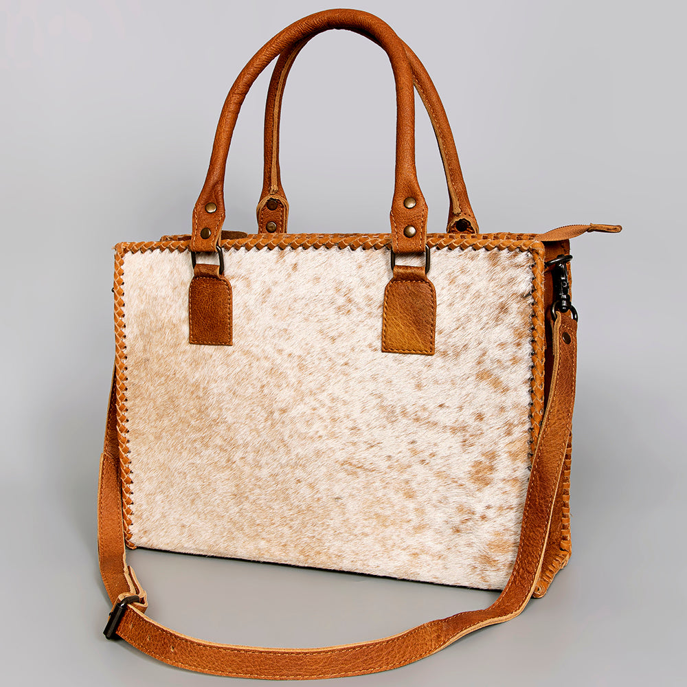 American Darling Briefcase Hair-On Genuine Leather