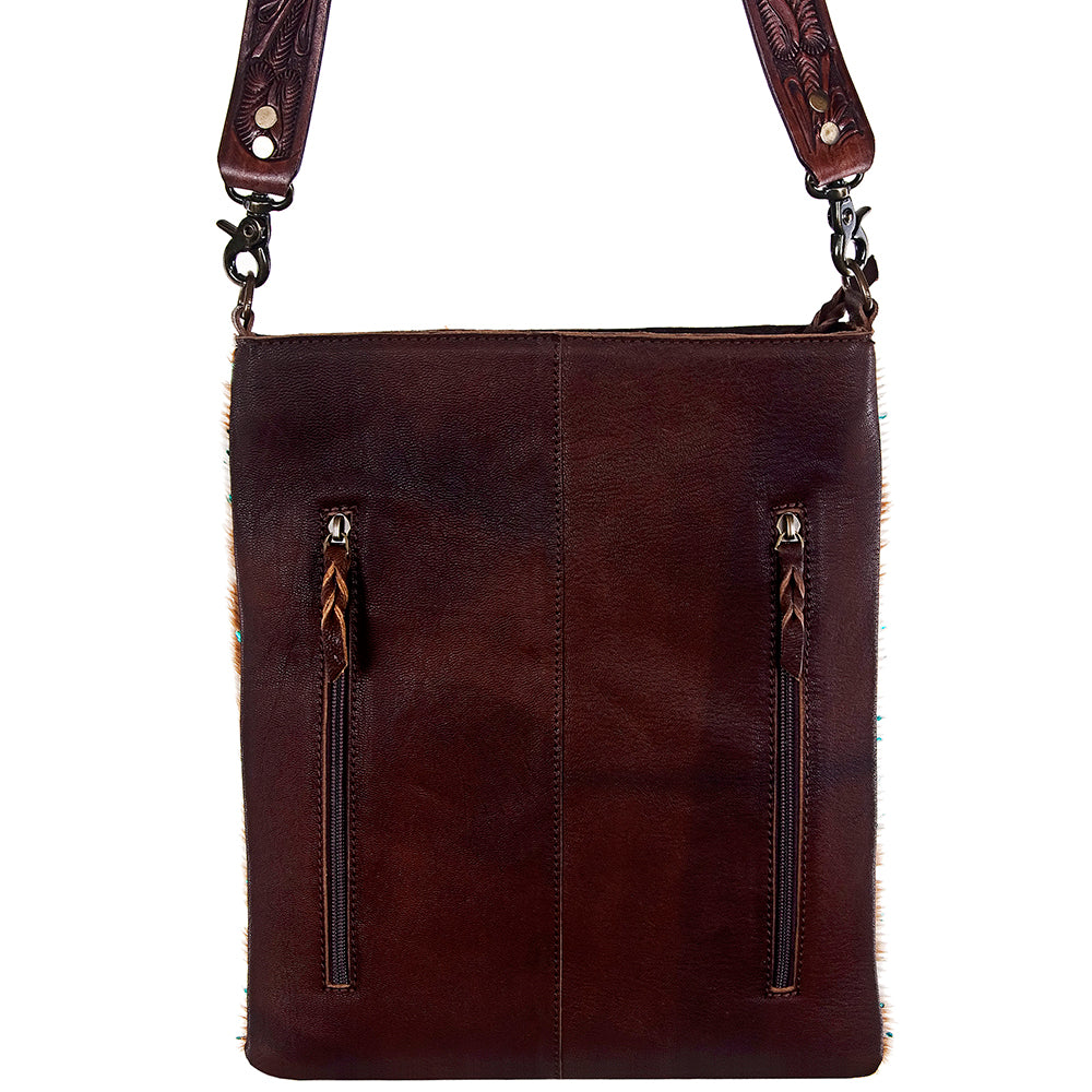 American Darling Messenger Hair-On Genuine Leather