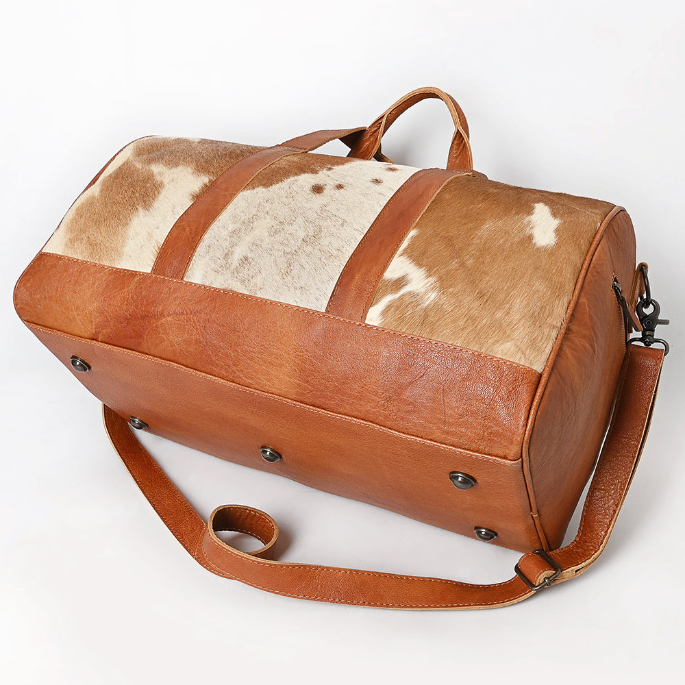 American Darling Women's Duffel Bag Western Hair On Genuine Leather Handbag and Ladies Purse