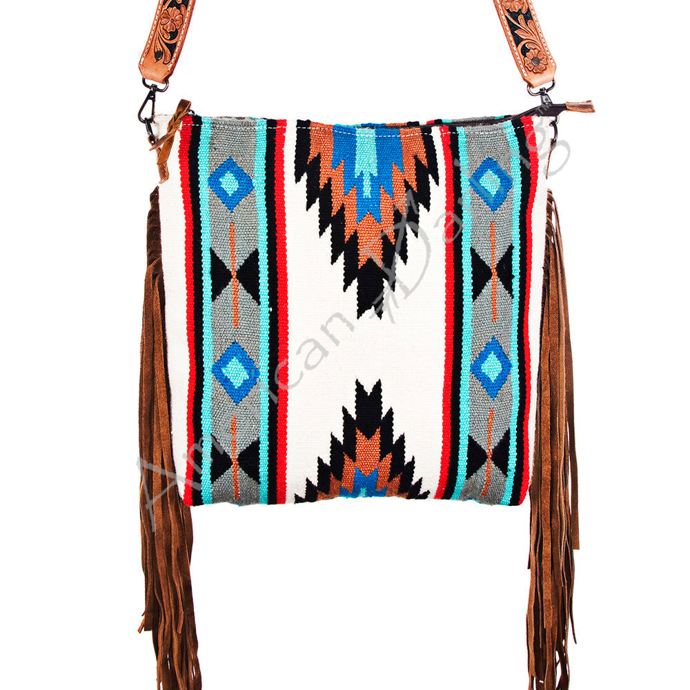 American Darling Saddle Blanket Leather Large Crossbody Bag