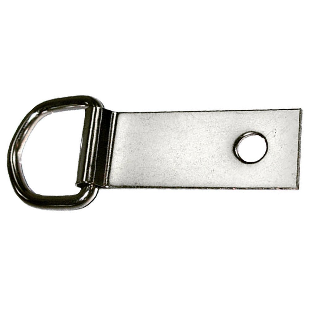 Hilason Nickel-Plated Saddle Dee Clip — 1-5/8"