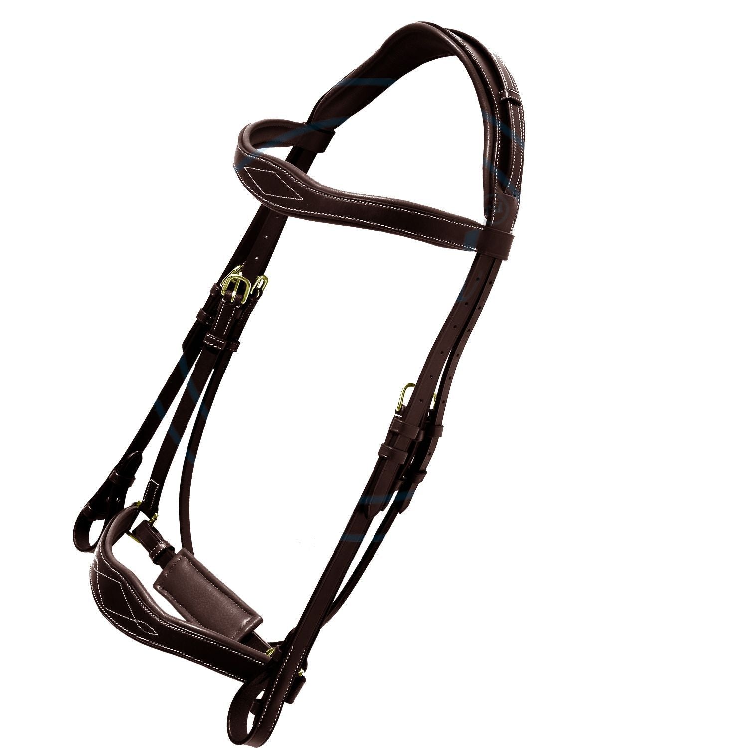 ExionPro Broad Wave Shape Designer Fancy Dressage Bridle & Web Reins by Bridles & Reins - alternate view 6