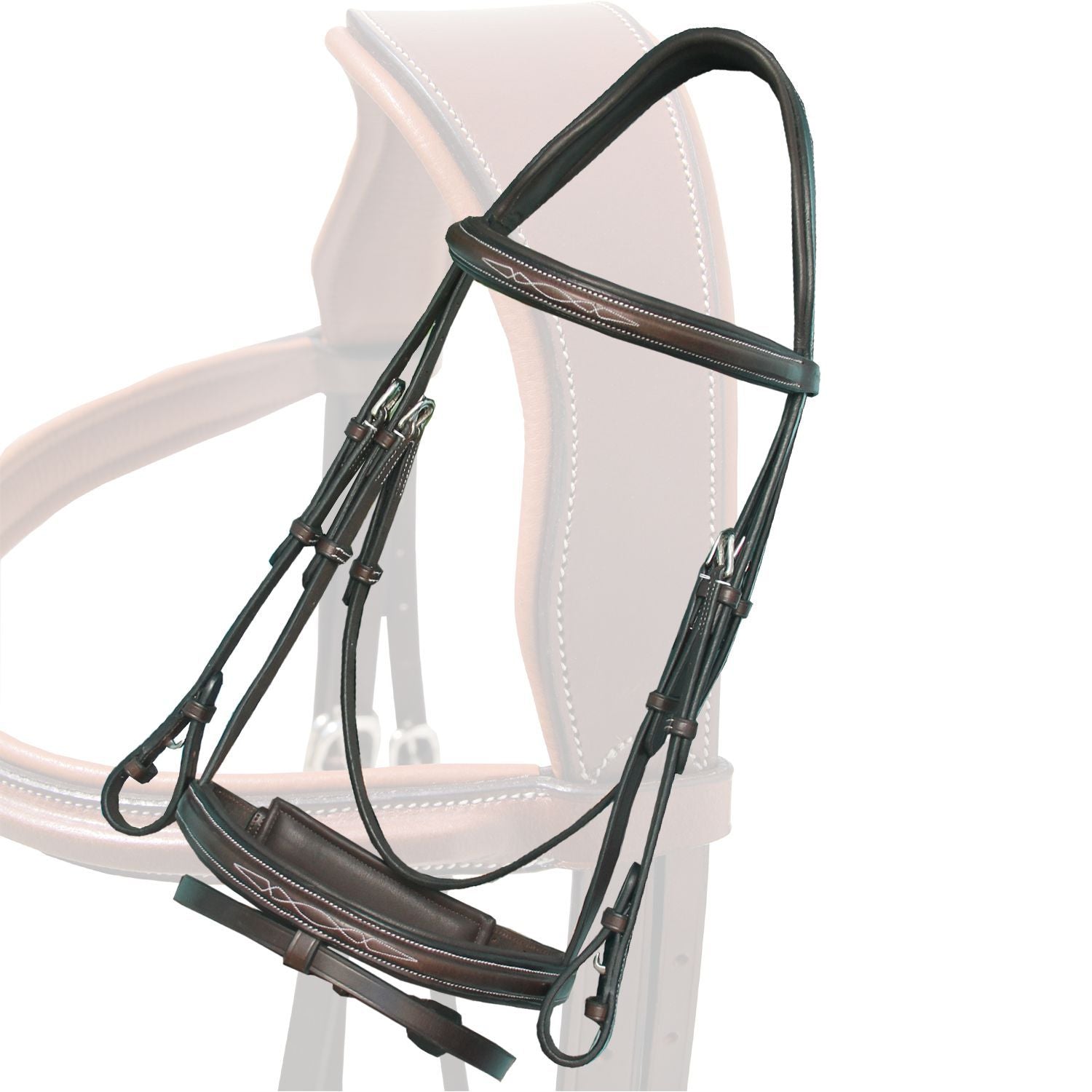 Replacement Noseband of ExionPro Designer Fancy Stitched Bridle by Bridles & Reins