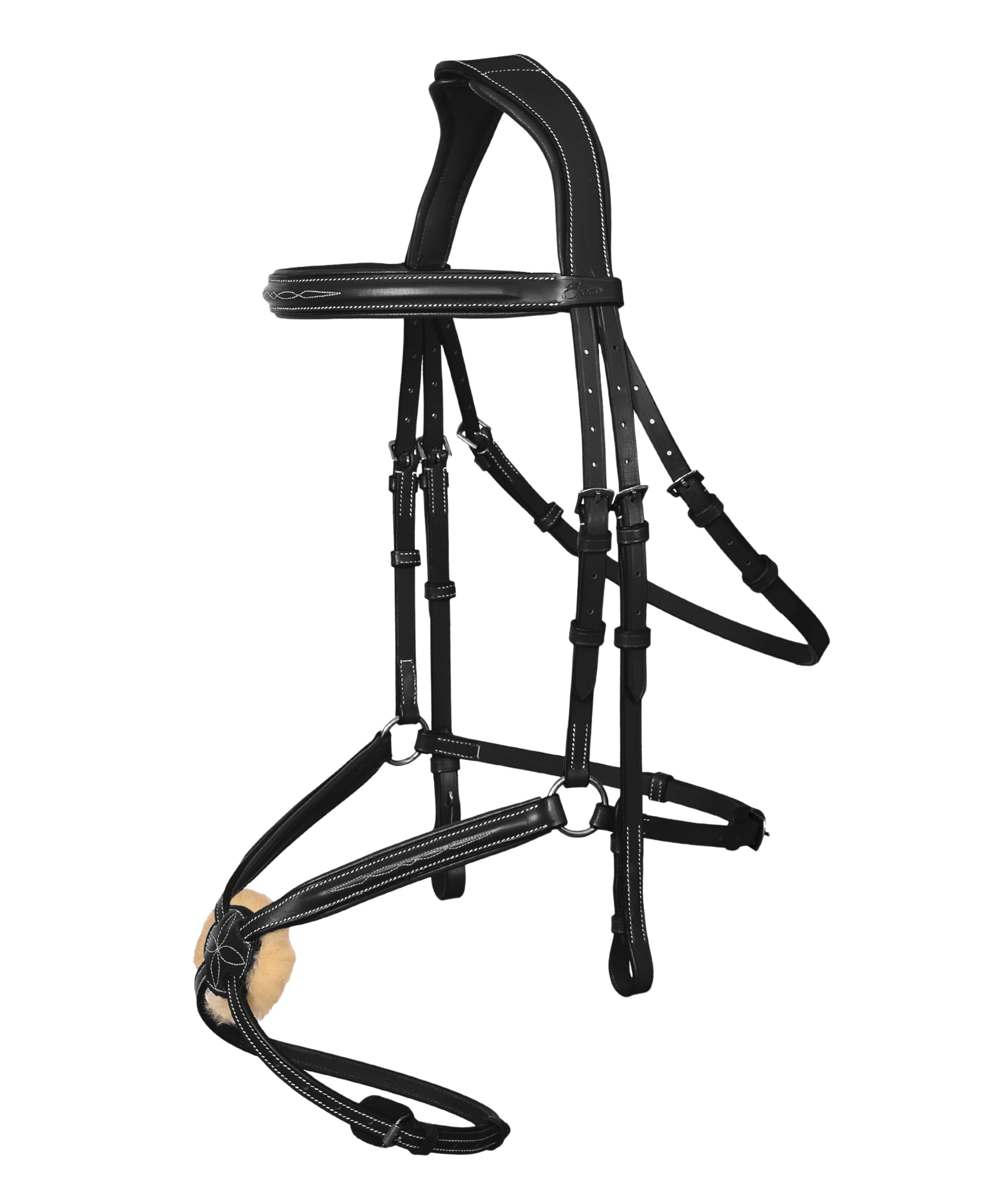 ExionPro 'Vela' Figure 8 Jumping Bridle with Reins by Bridles & Reins - alternate view 2
