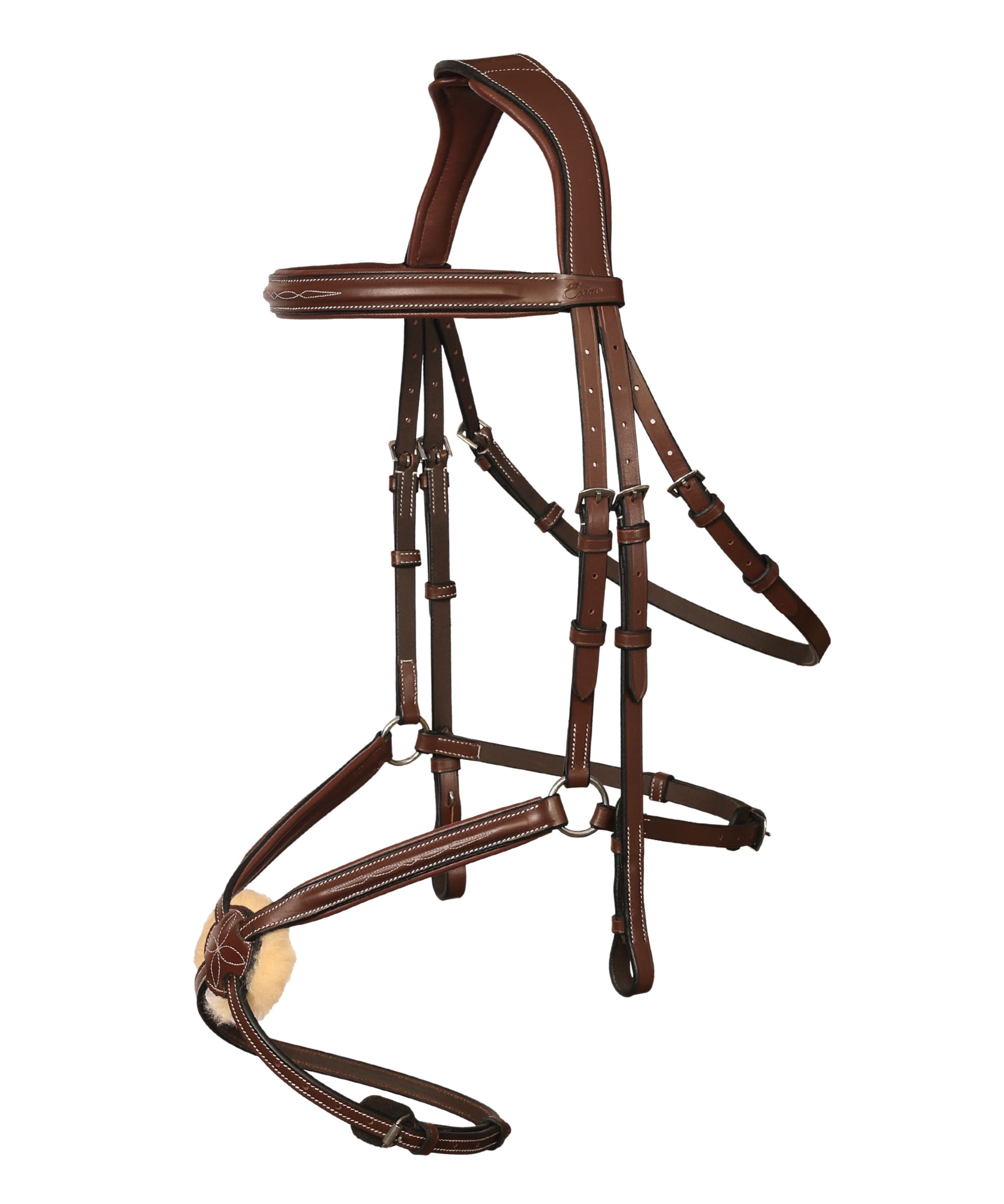 ExionPro 'Vela' Figure 8 Jumping Bridle with Reins by Bridles & Reins - alternate view 3