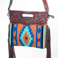 American Darling Cross Body Saddle Blanket Genuine Leather Western Women Bag |Handbag Purse Crossbody for Cute