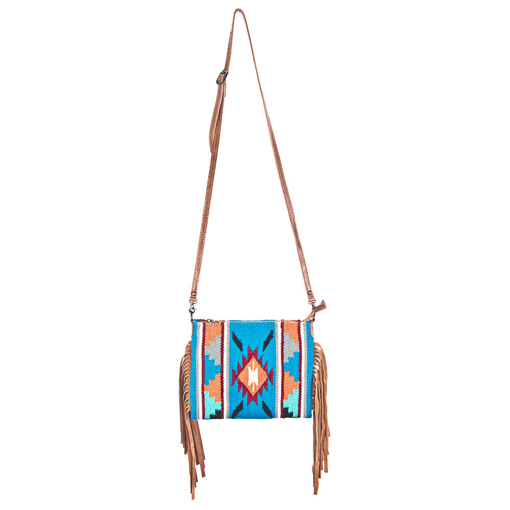 American Darling Crossbody Saddle Blanket Genuine Leather