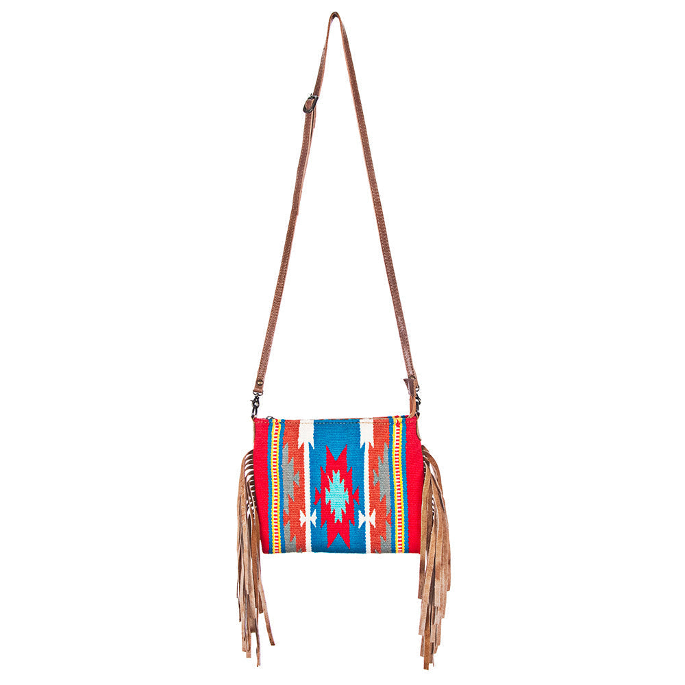 American Darling Crossbody Saddle Blanket Genuine Leather