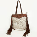 American Darling Crossbody Hand Tooled Hair-On Genuine Leather