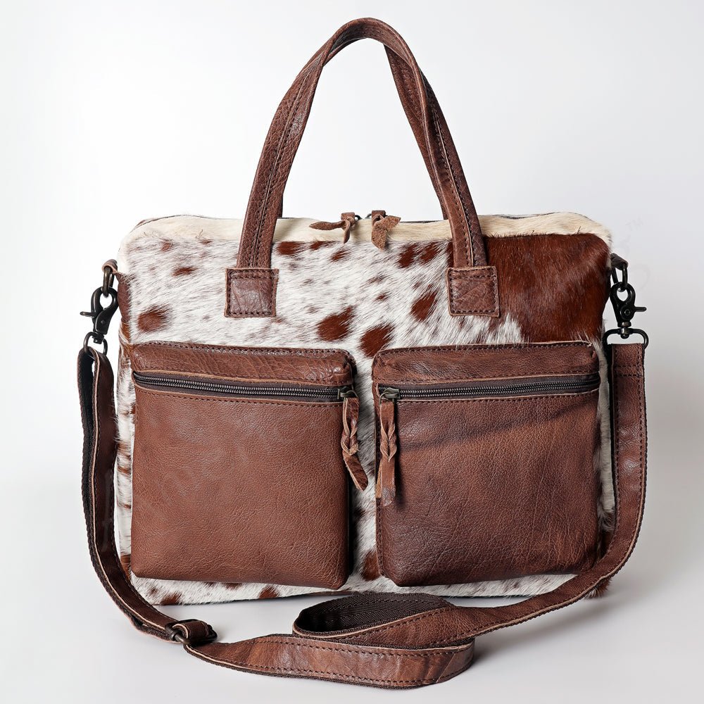 Hair On Leather Western Style Women's Briefcase