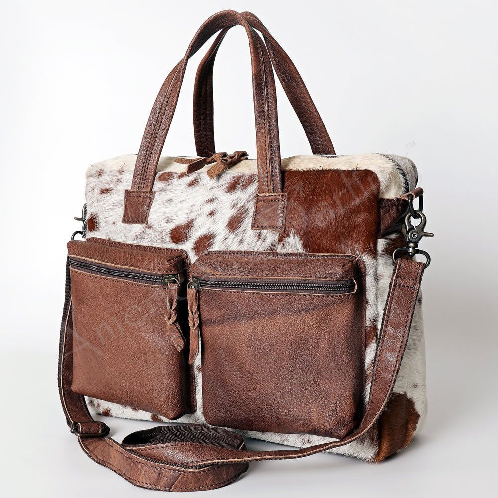 Hair On Leather Western Style Women's Briefcase