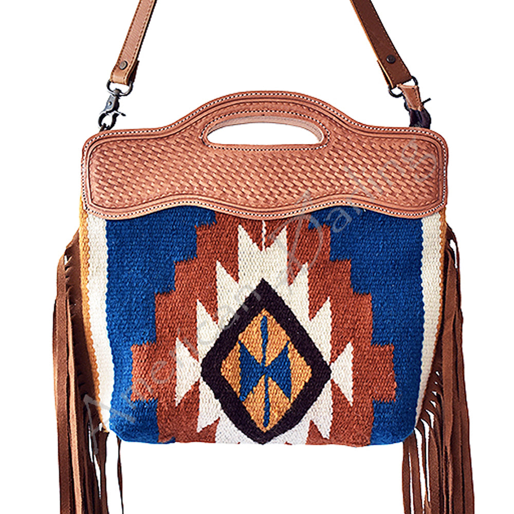 American Darling Saddle Blanket Genuine Leather Clutch
